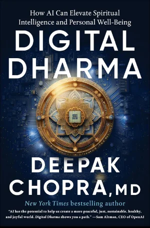 Book cover for 'Digital Dharma' by Deepak Chopra